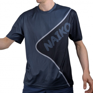 maillot de tennis de table naiko spécial entrainement de couleur noir, logo étoile