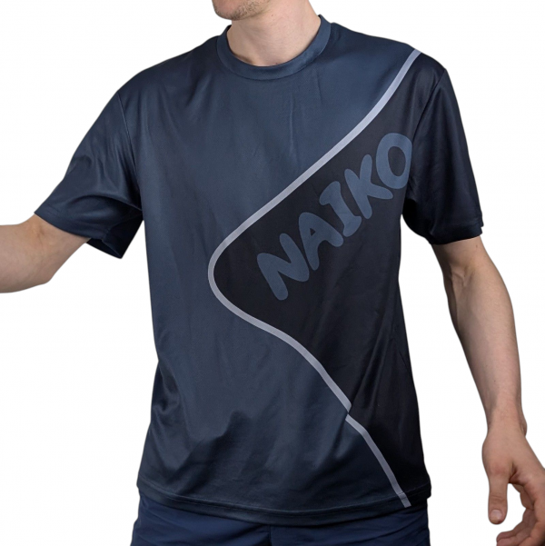 maillot de tennis de table naiko spécial entrainement de couleur noir, logo étoile